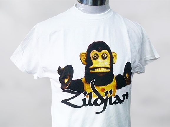 ■Zildjian（ジルジャン）モンキーTシャツ（サイズＬ）ホワイト【新品】