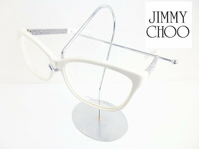 ■JIMMY CHOO（ジミーチュウ）ホワイト・メガネフレーム【新品】