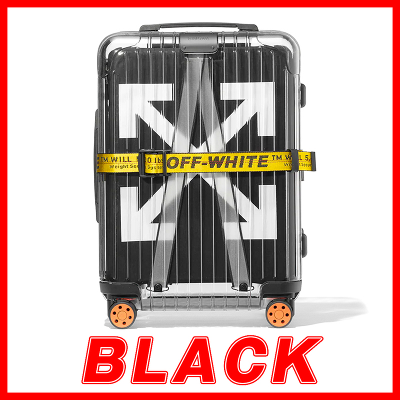 423　RIMOWA/OFF-WHITE　See Through　Black　36L　リモワ/オフホワイト　スーツケース　黒　36L