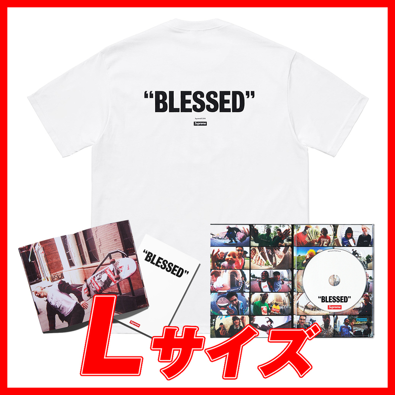 455　Supreme/”BLESSED"T-Shirt White Lsize DVD,Photobook　シュプリーム　ブレス　Tシャツ　白　Lサイズ　DVD　フォトブック