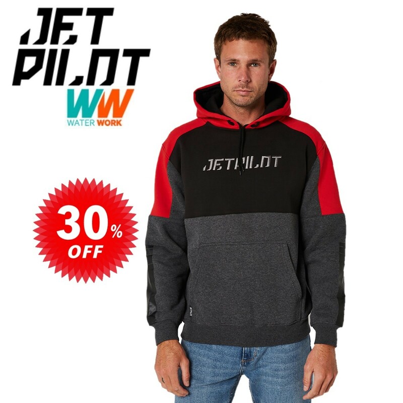 ジェットパイロット JETPILOT セール 30%オフ パーカー 送料無料 マトリックス プルオーバー フーディー W22701 レッド XL トレーナー