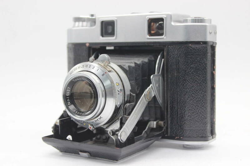 【返品保証】 Super Calm Six Deluxe Toko 7.5cm F3.5 蛇腹カメラ s3798