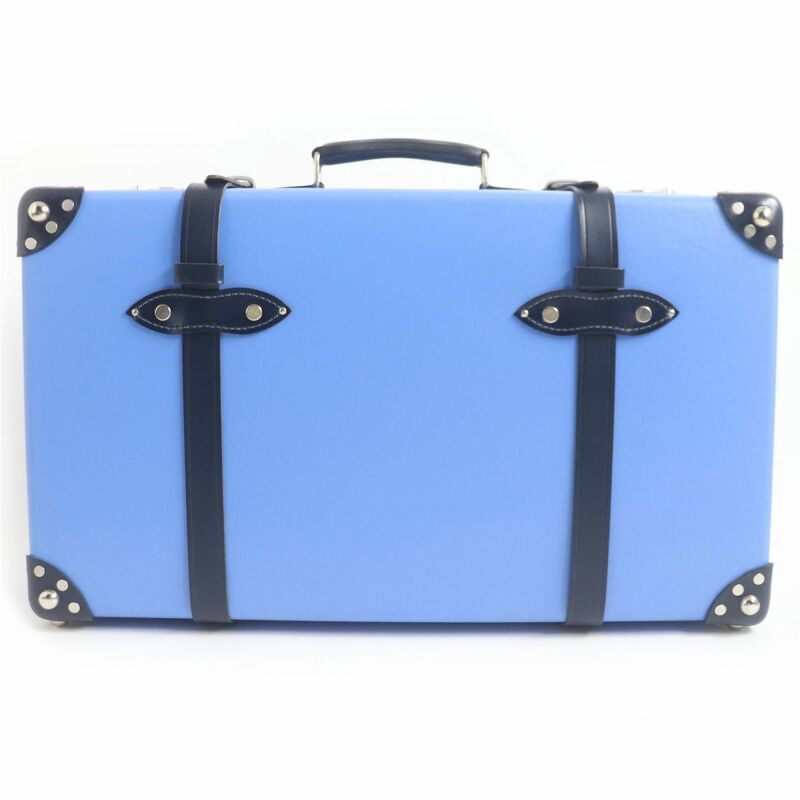 美品□GLOBE TROTTER/グローブトロッター センテナリー ヴァルカナイズドファイバー スーツケース サファイアブルー 26インチ 英国製