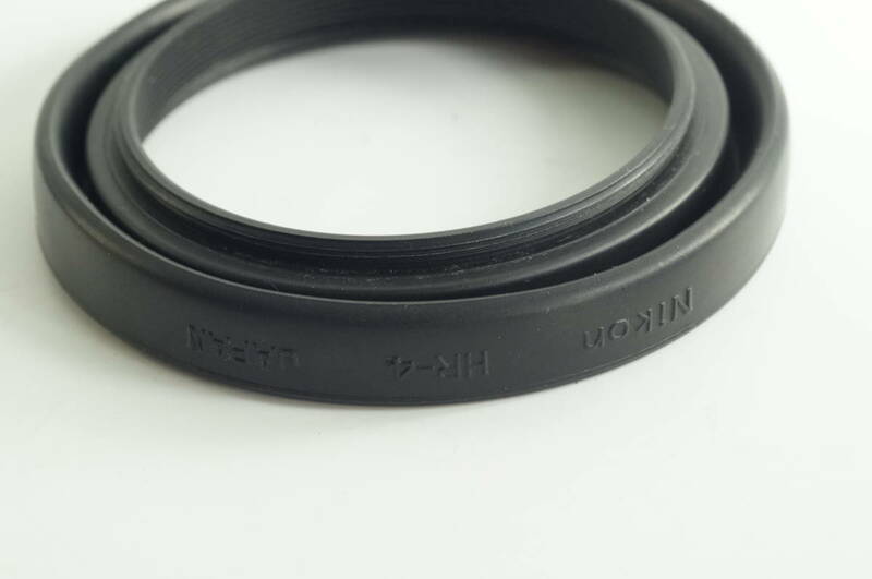 hiJ-07★送料無料 美品★Nikon HR-4 Ai-s 50mm F1.8用 シリーズE 50mm F1.8 2.5 用 ニコン ラバー折り畳み式 レンズフード (52mm径)