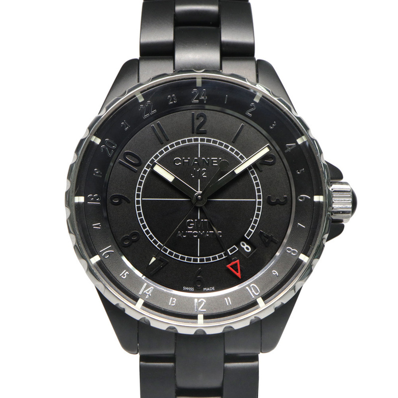 【名古屋】シャネル J12 GMT 41MM H3101 マットブラック セラミック 自動巻 メンズ腕時計 男