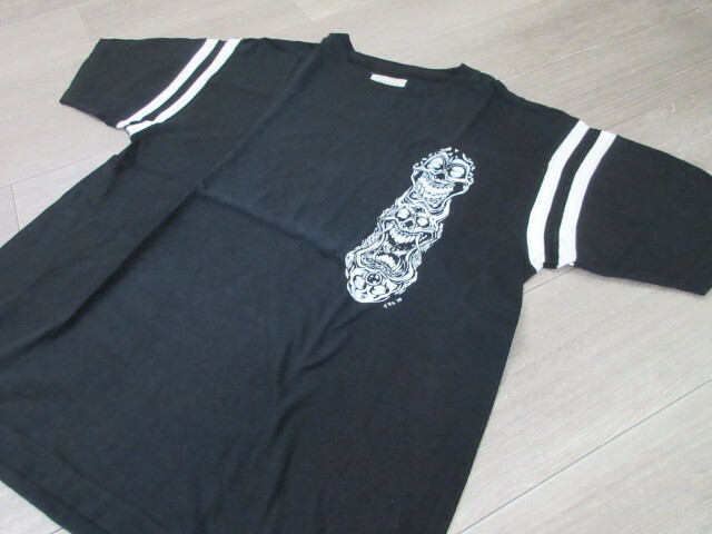 INVADE　フットボールTシャツ　黒XL