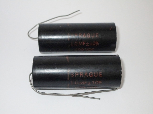 ≪C-2≫ SPRAGUE　1.0MF　600V　6TM-M1　2個　スプラグ　コンデンサー　コンデンサ