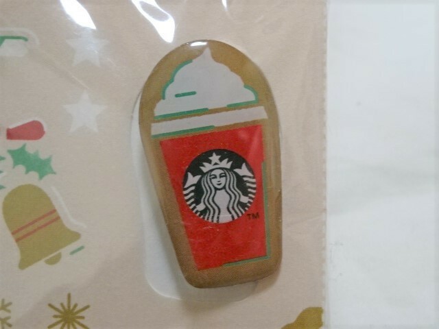 スターバックス 2018 ホリデー ピンバッジ：クリスマス 限定 ピンズ 新品 ドリンクカップ スタバ STAR BUCKS