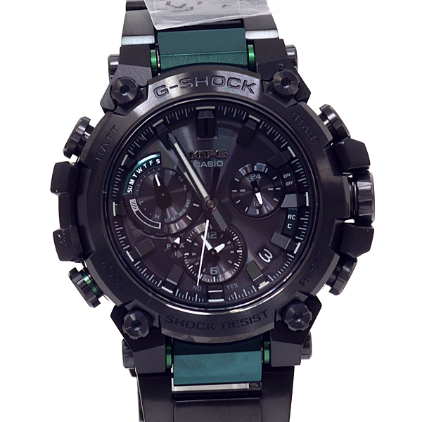 CASIO カシオ メンズ腕時計 G-SHOCK MTG-B3000 ブラック文字盤 グリーン 電波ソーラー 未使用品