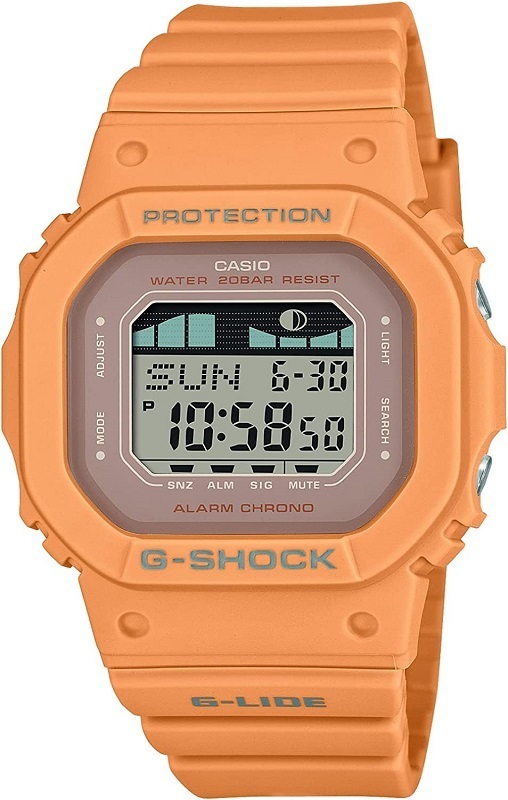 CASIO カシオ 腕時計 G-SHOCK　GLX-S5600-4JF　G-LIDE　デジタル　スクエア　角型　オレンジ　メンズ　レディース