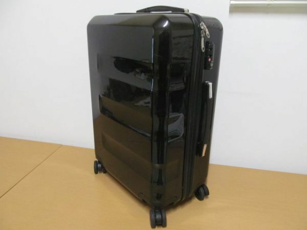 (55217)キャリーバッグ　スーツケース　キャリーケース　ブラック　USED