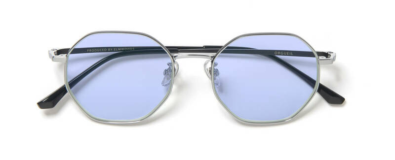 未使用　オルゲイユ ORGUEIL OR-7315C Metal Frame glasses　調光レンズ　ブルー
