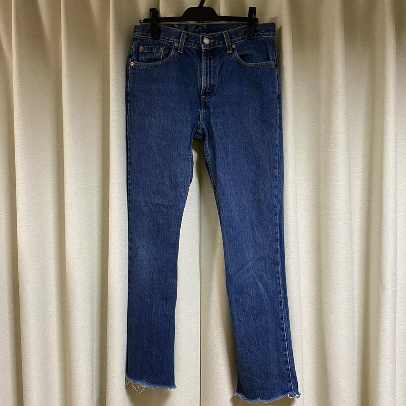 正規 Levi's Levis リーバイス Denim デニム Pants パンツ jeans ジーンズ ジーパン 505 Slim Fit スリムフィット カットオフ メンズ