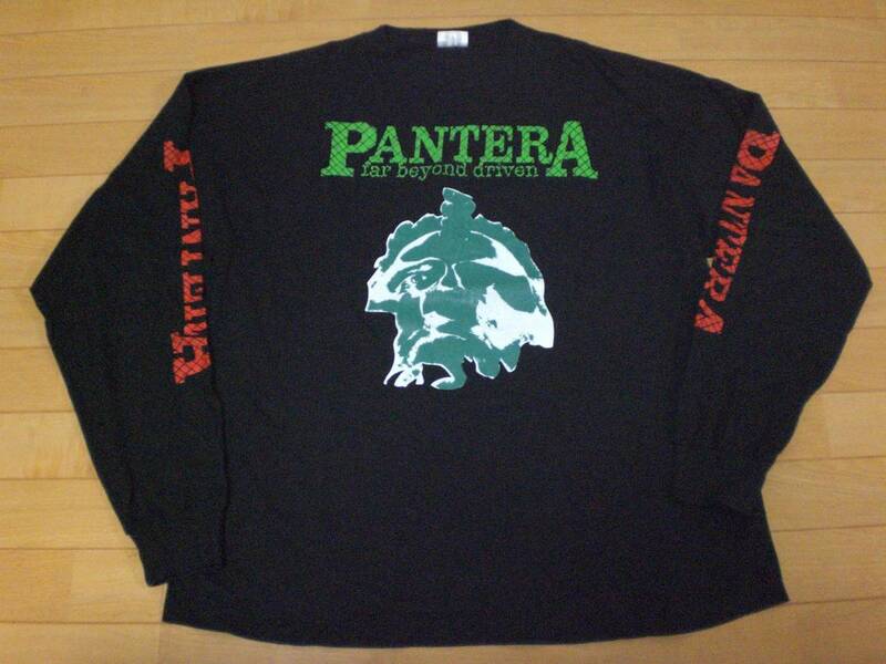 当時物 90s PANTERA パンテラ ロンT Tシャツ SKID ROW GUNS N ROSES METALLICA WHITE ZOMBIE MEGADETH SLAYER TESTAMENT ANTHRAX NIRVANA