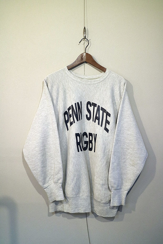 90's Champion REVERSE WEAVE "PENN STATE RUGBY" チャンピオン/リバースウィーブ/スウェット/グレー/刺繍タグ/USA製/XL