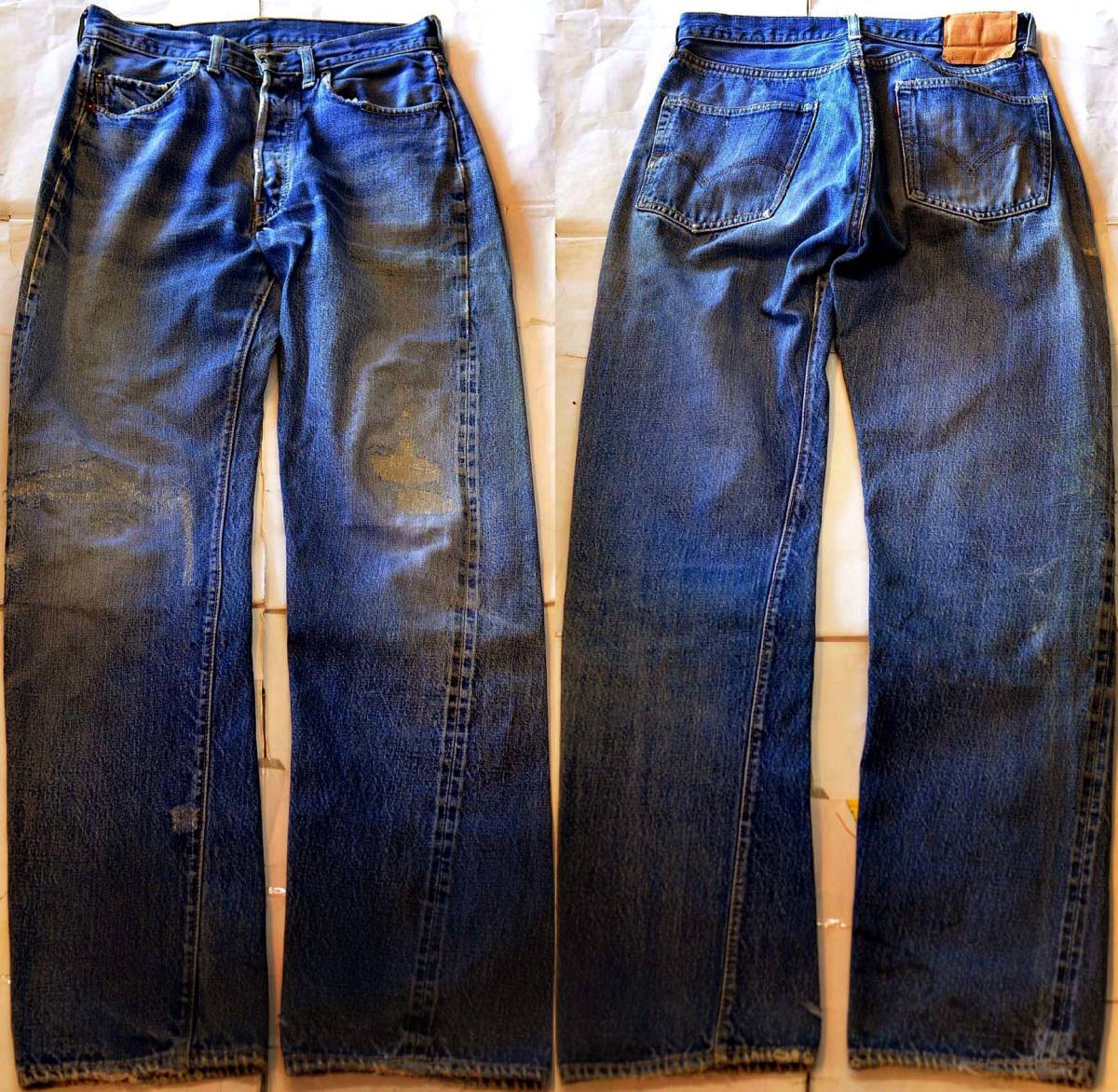 v744/LEVIS501ビッグE☆Sタイプ☆ヴィンテージ 色落抜群 ヒゲ アタリビッシリ！