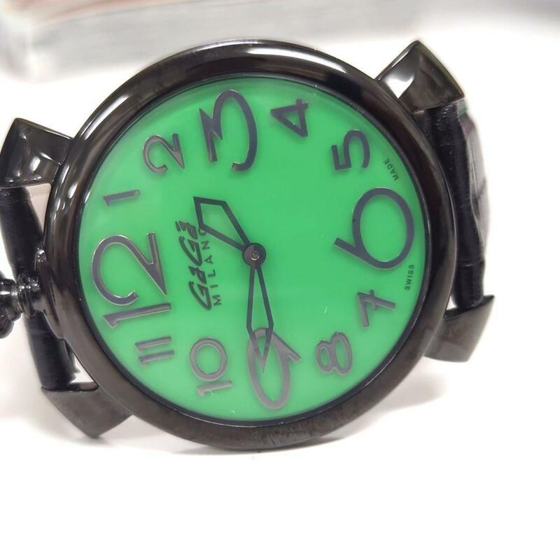 【正規稼働良品】ガガミラノ QZ 5092 マニュアーレ46 シン メンズ 時計