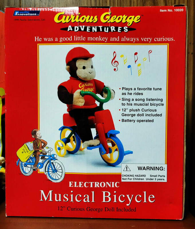 おさるのジョージ　ユニバーサルスタジオ　　ELECTRONIC　Musical　Bicycle　