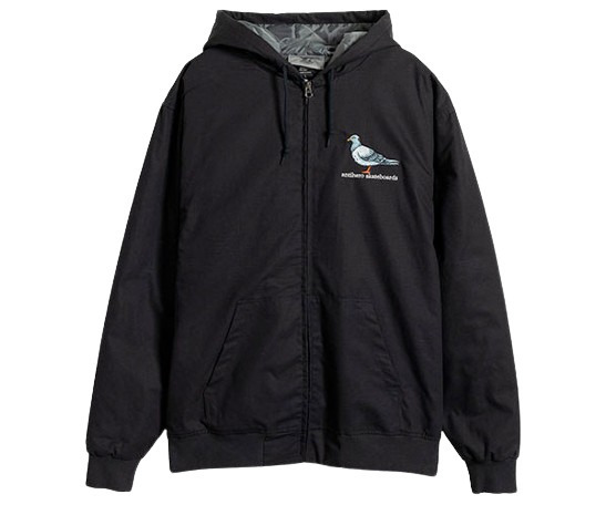 新品☆最安 ANTIIHERO アンタイヒーロー PIGEON RIPSTOP JACKET リップストップコットン地 フード付きジャケット 黒 SIZE:M.アンチヒーロー