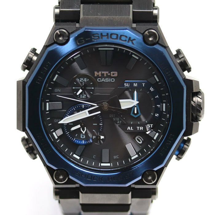CASIO カシオ G-SHOCK MTG 電波 腕時計 ソーラー MTG-B2000B-1A2JF メンズ 中古