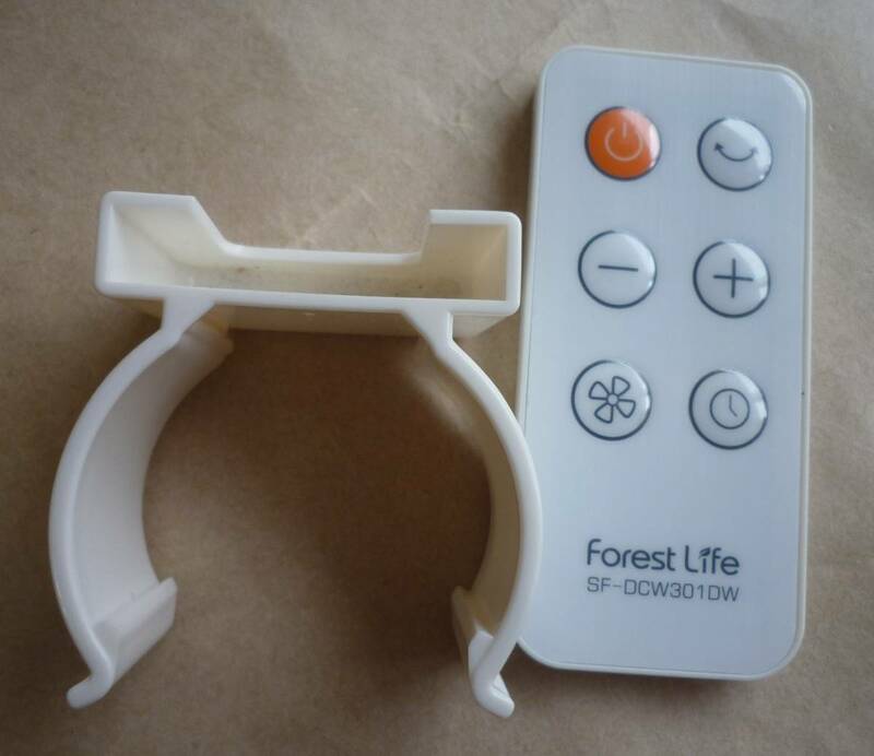 Forest　Life 扇風機用　リモコン　SF-DCW301DW リモコン送信器　ホルダー付き　白　ホワイト　