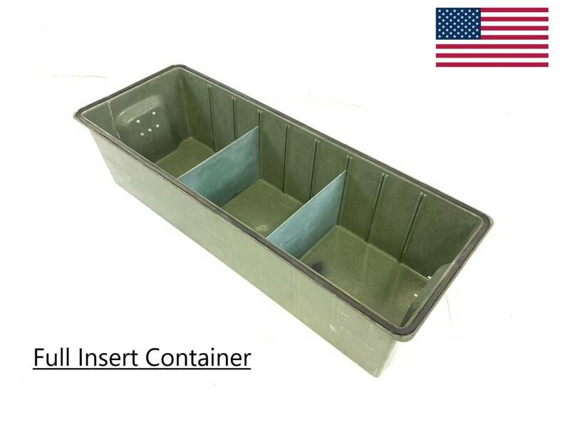 【アメリカ製】USMC Full Insert Container 収納 スライド式フタ 道具箱 ハードケース FRP素材 ガレージ米軍放出品(200)☆RK9FK#23