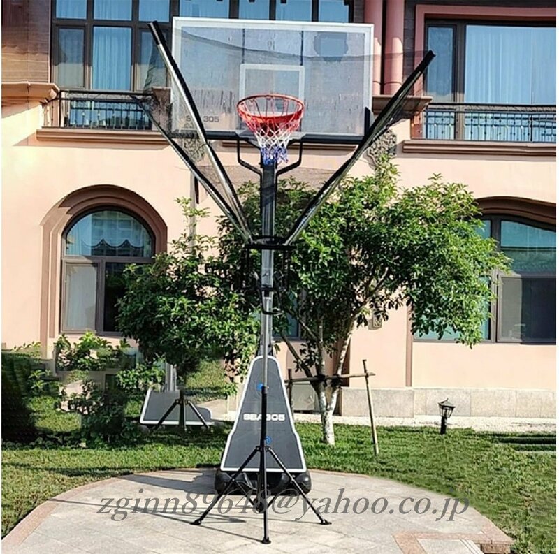 フリースロー 練習補助用 高さ調節可能１人練習 屋外 自宅用 練習効率化 回転リターンシュート付き バスケットボールゴール 射撃