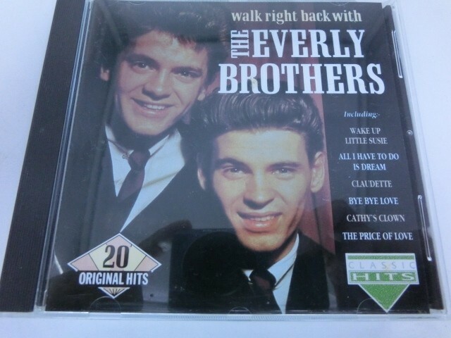 MC【SN-217】【送料無料】walk right back with everly brothers/エヴァリー・ブラザース ベスト集 全20曲/cd crb533/※ケース破損有