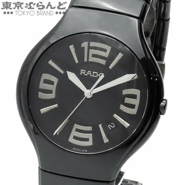 101686811 ラドー RADO ダイヤスター 115.0653.3 ブラック セラミック 樹脂系 SS デイト ダイアスター 腕時計 メンズ クォーツ式 電池式