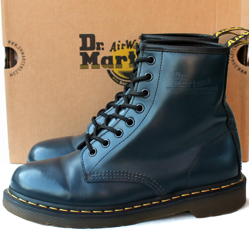 Dr.MARTENS ドクターマーチン★8ホールブーツ UK6＝25 1460 ネイビー 8 EYE BOOT レースアップブーツ p i-526