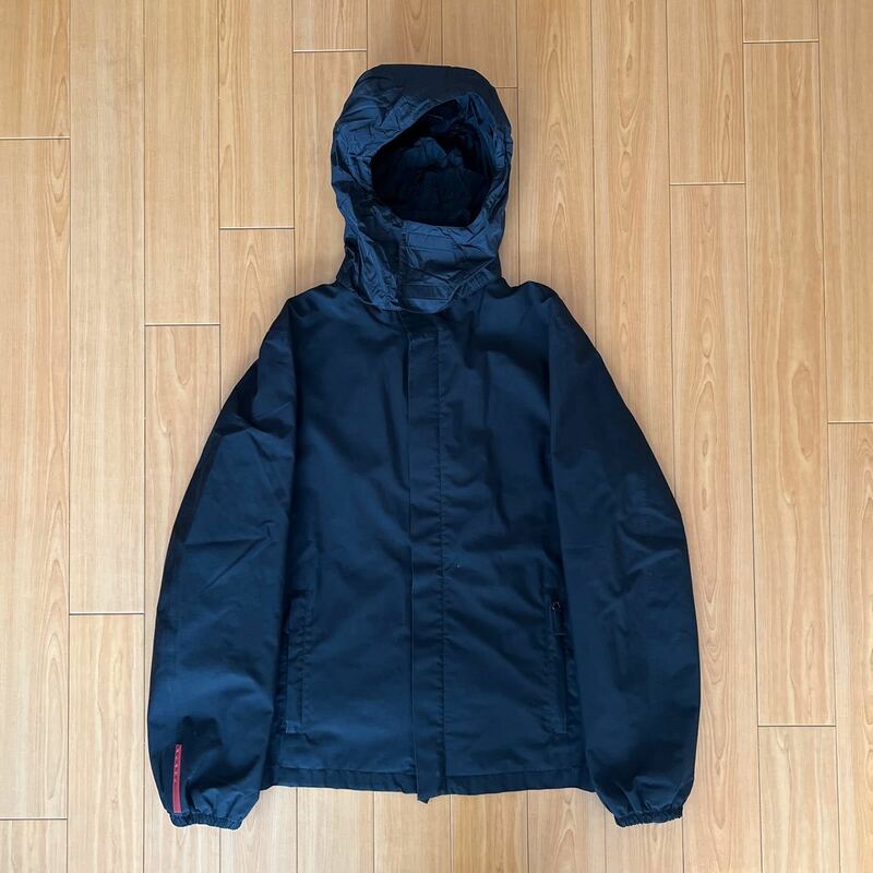 2000FW PRADA SPORT archive nylon jacket プラダアーカイブ　プラダスポーツ　収納　ジャケット　プラダアウター　ブルゾン　ブラック