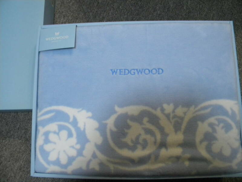 ★即決★WEDGWOOD ウエッジウッド★綿毛布（毛羽部分) ★140×200