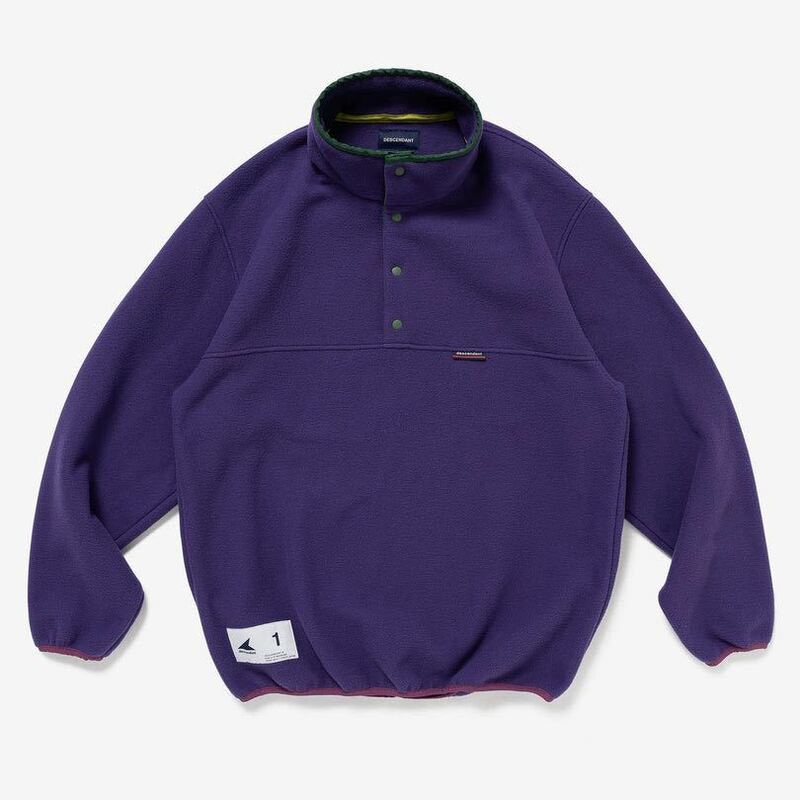 希少★新品本物【紫3】HUMMING FLEECE PULLOVER ハミングフリース プルオーバー ホライズン 正規品ディセンダント 入手困難DESCENDANT 23AW