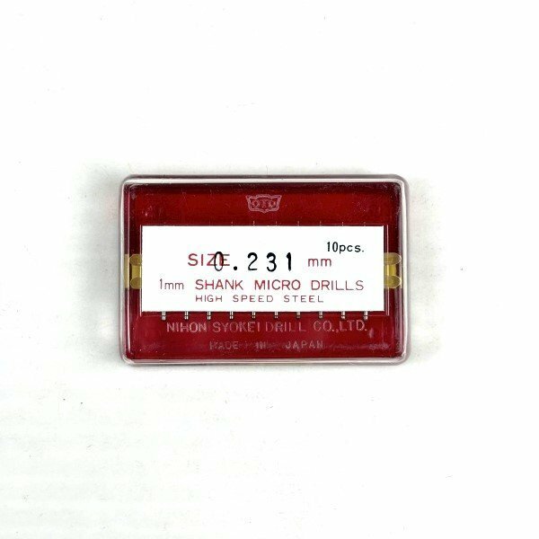 【アウトレット品】 OTD 日本小径ドリル 1mm×0.231mm 100本セット シャンクマイクロドリル sp-024-d060