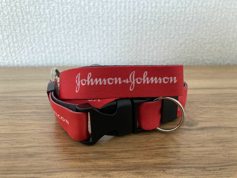 【Johnson&Johnson】ネックストラップ 製薬 医療 福祉 ヘルスケア 企業物 ジョンソンエンドジョンソン 未使用 非売品 