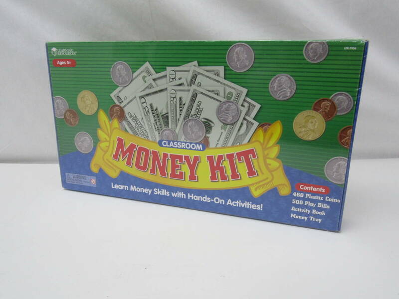 ラーニング リソーシズ(Learning Resources)アメリカ通貨 紙幣&コインセット マネーキット Giant Classroom Money Kit LER0106