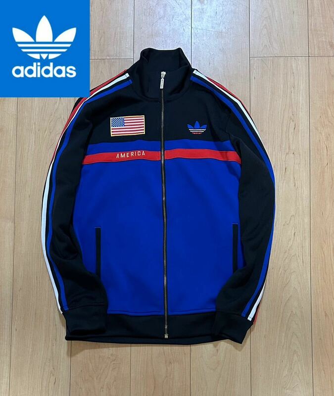 早い者勝ち 送料230円 アディダス adidas ジャージ トレフォイル オリジナルス ATP トラックジャケット ロゴ ライン トラックトップ