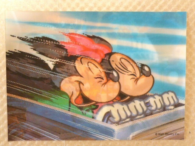 当時物 東京ディズニーランド TDL ミッキーマウス 絵が変わる ポストカード はがき