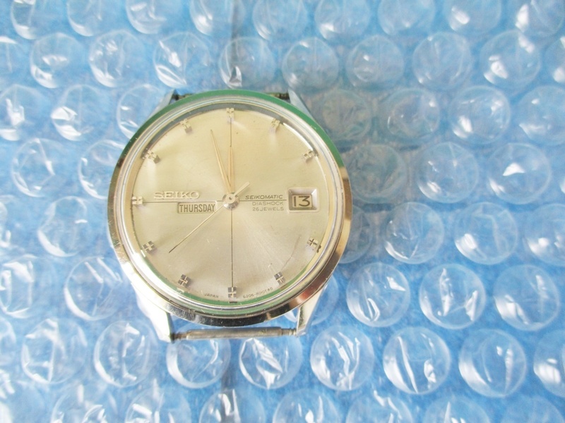 腕時計 セイコーマチック 6206-8010 26石 当時物 自動巻き 稀少 OH済み 昭和レトロ コレクション