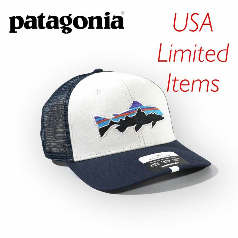 ◆日本未発売◆PATAGONIA Fitz Roy Trout Cap キャップ　/ パタゴニア　フィッツロイ　トラウト　キャップ　ネイビーカラー　HAT