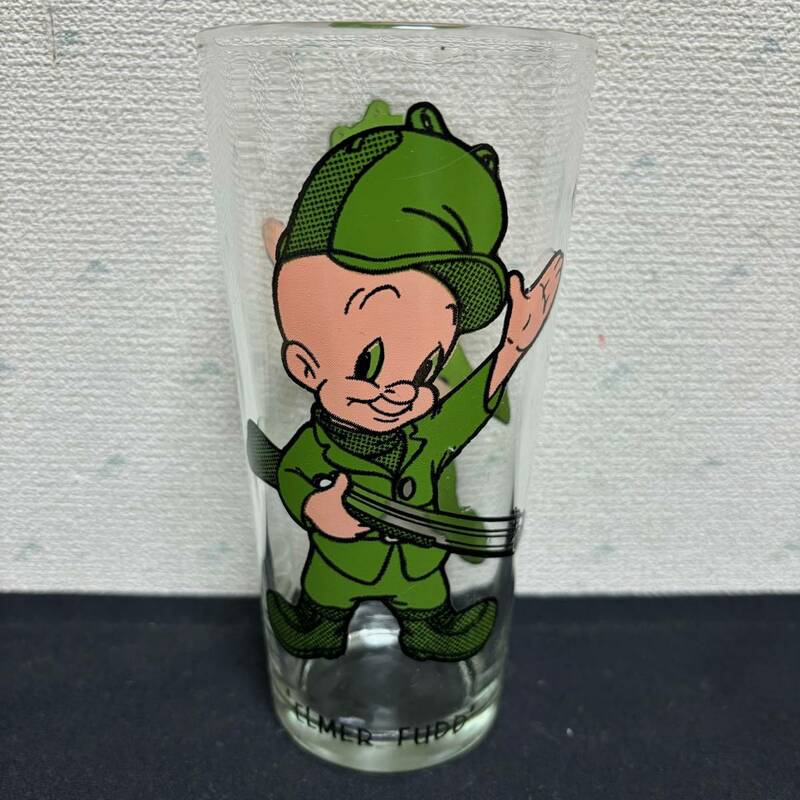 ★70s Vintage Pepsi Glass.2 ELMER FUDD 1973年製 WARNER BROS ペプシ　ワーナー・ブラザーズ　コレクターシリーズ シルベスター