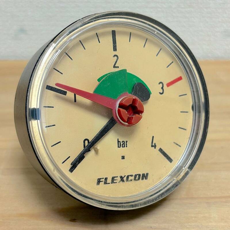 ●FLEXCOH 1956創業　圧力計、オランダ製 ビンテージ　メーター　工業デザイン