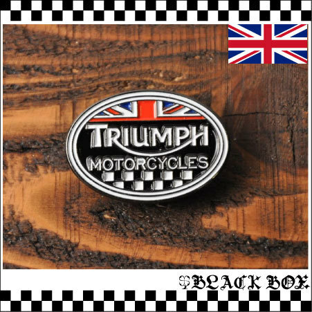 英国 インポート Pins Badge ピンズ ピンバッジ ラペルピン TRIUMPH トライアンフ カフェレーサーCAFE RACER ROCKERS ロッカーズ UK GB 142