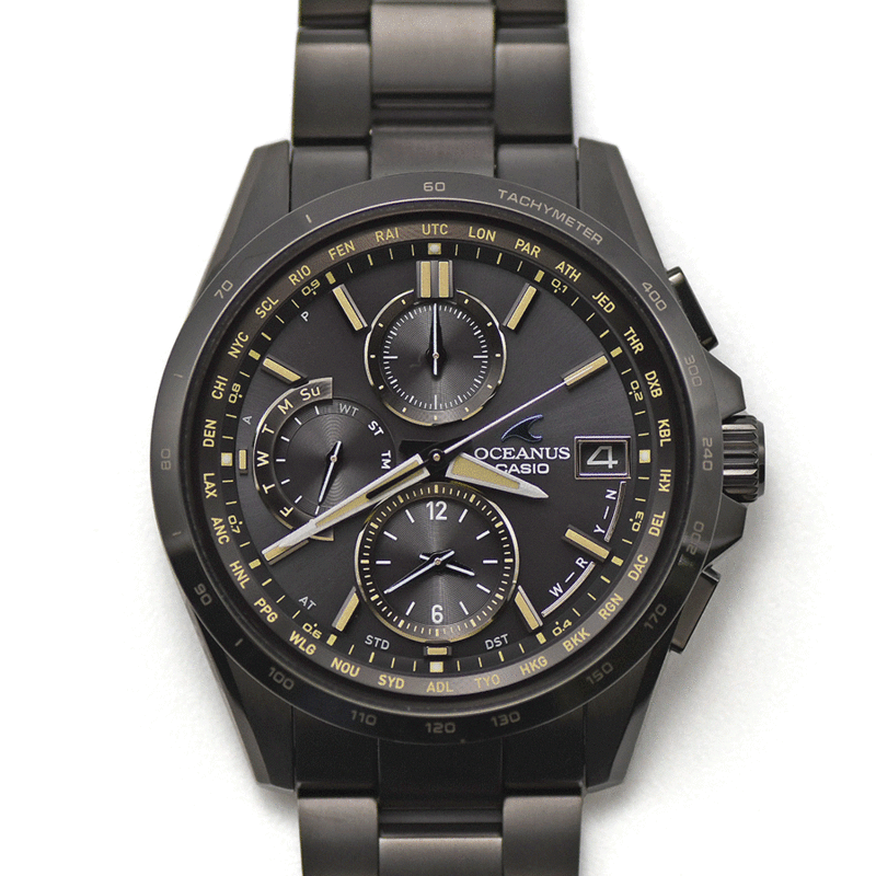 CASIO カシオ OCEANUS オシアナス クラシックライン OCW-T2600B-1AJF タフソーラー電波 マルチバンド6 メンズ 男性用 腕時計 新品同様