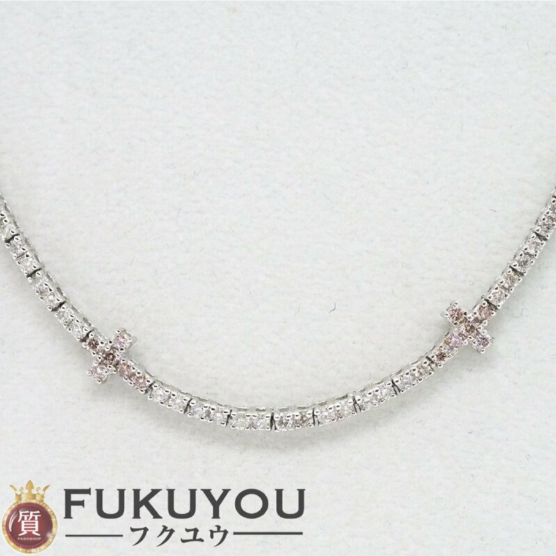K18WG メレダイヤモンド 総3.00ct ホワイトゴールド デザイン ネックレス 41.5cm 11.3g