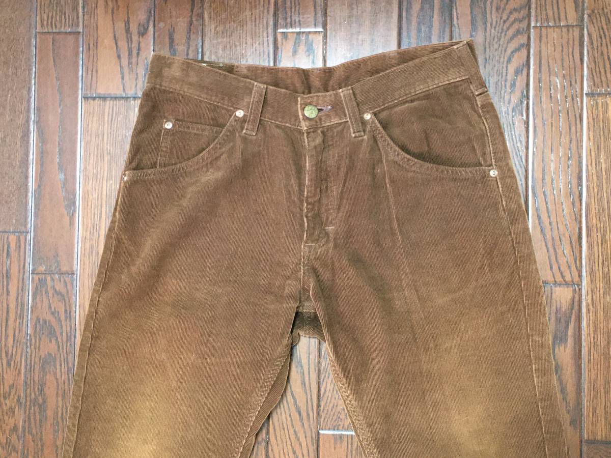 リー Ｌｅｅ × ユナイテッドアローズ UNITED ARROWS ウエスターナー コーデュロイパンツ ３１ 茶色 ブラウン ジッパーフライテーパード