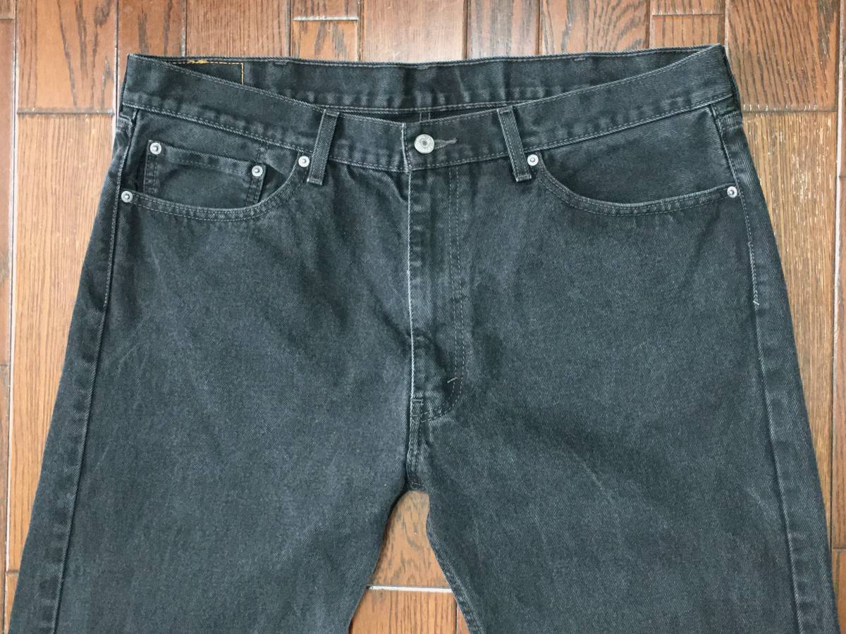 リーバイス Ｌｅｖｉ’ｓ ５０５ ｗ４０ ビッグサイズ ブラック ジーンズ ストレート ジッパーフライ 黒 デニム パンツ 大きい ジーパン