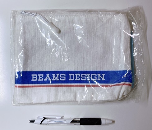◆BEAMS×ローソン/デザインポーチ/未使用美品