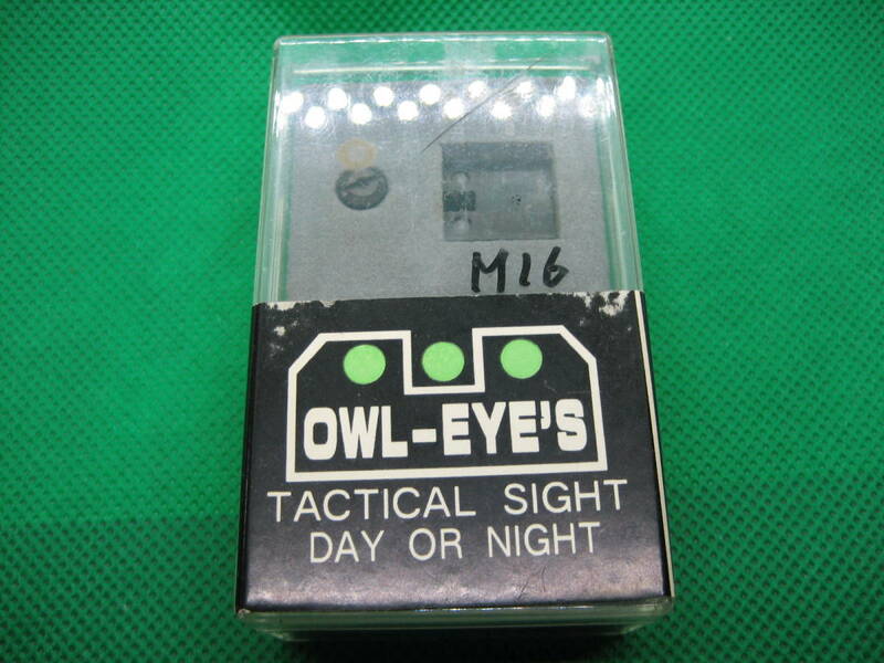 158D OWL-EYE'S（シェリフの商標です） 蓄光型サイト　マルイ電動 Ｍ16系　新品！