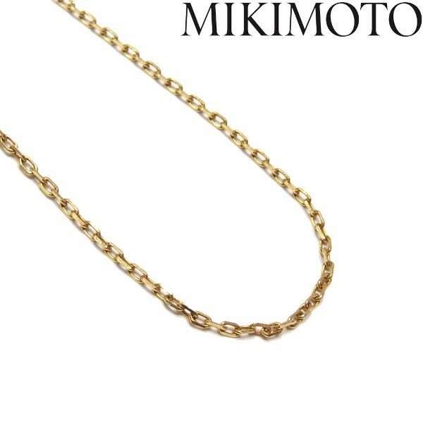 美品★MIKIMOTO K18 チェーン ネックレス ゴールド 40cm ミキモト★